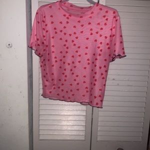 Red Heart Pink Top